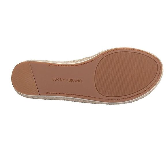 Lucky Brand Jasmei Leather Esapdrille Sandals - Picture 4 of 9